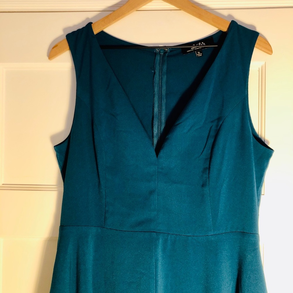 LULU’S Teal Green Sleeveless Dress